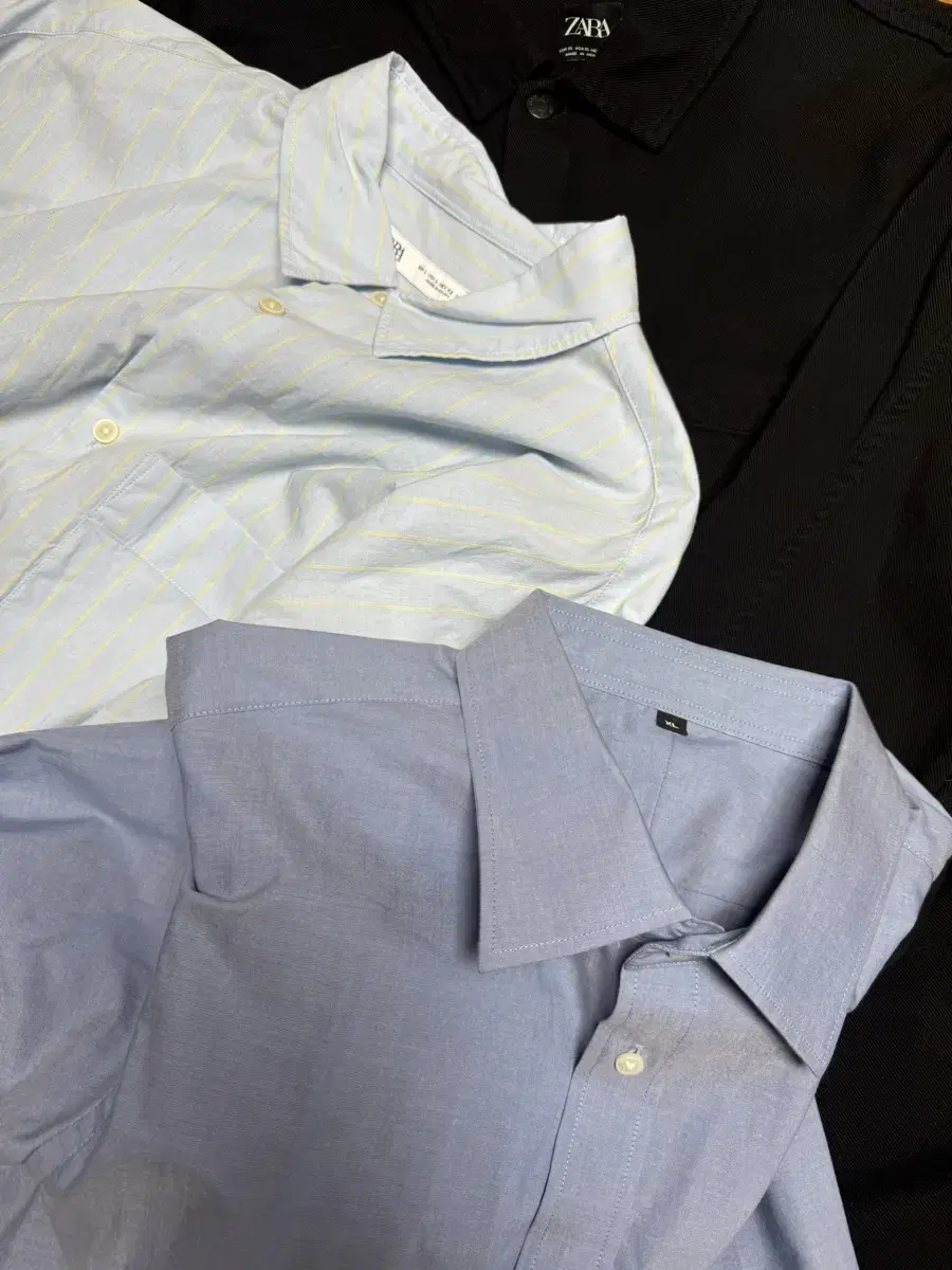 Zara shirts, Muji shirts