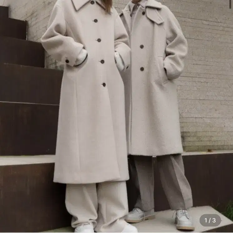 아비몰리 FANCY RVS BALMACAAN HALF COAT(IVORY