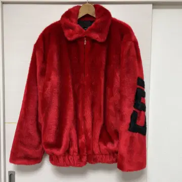 퍼 블루종 재킷 새상품급 레드