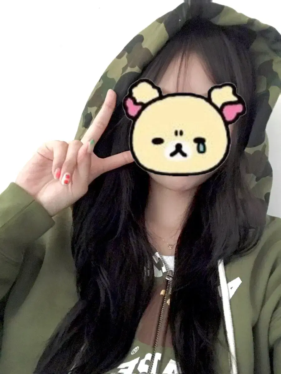 (오늘만) Bape 베이프 퍼스트 카모 컬리지 후드집업 그린