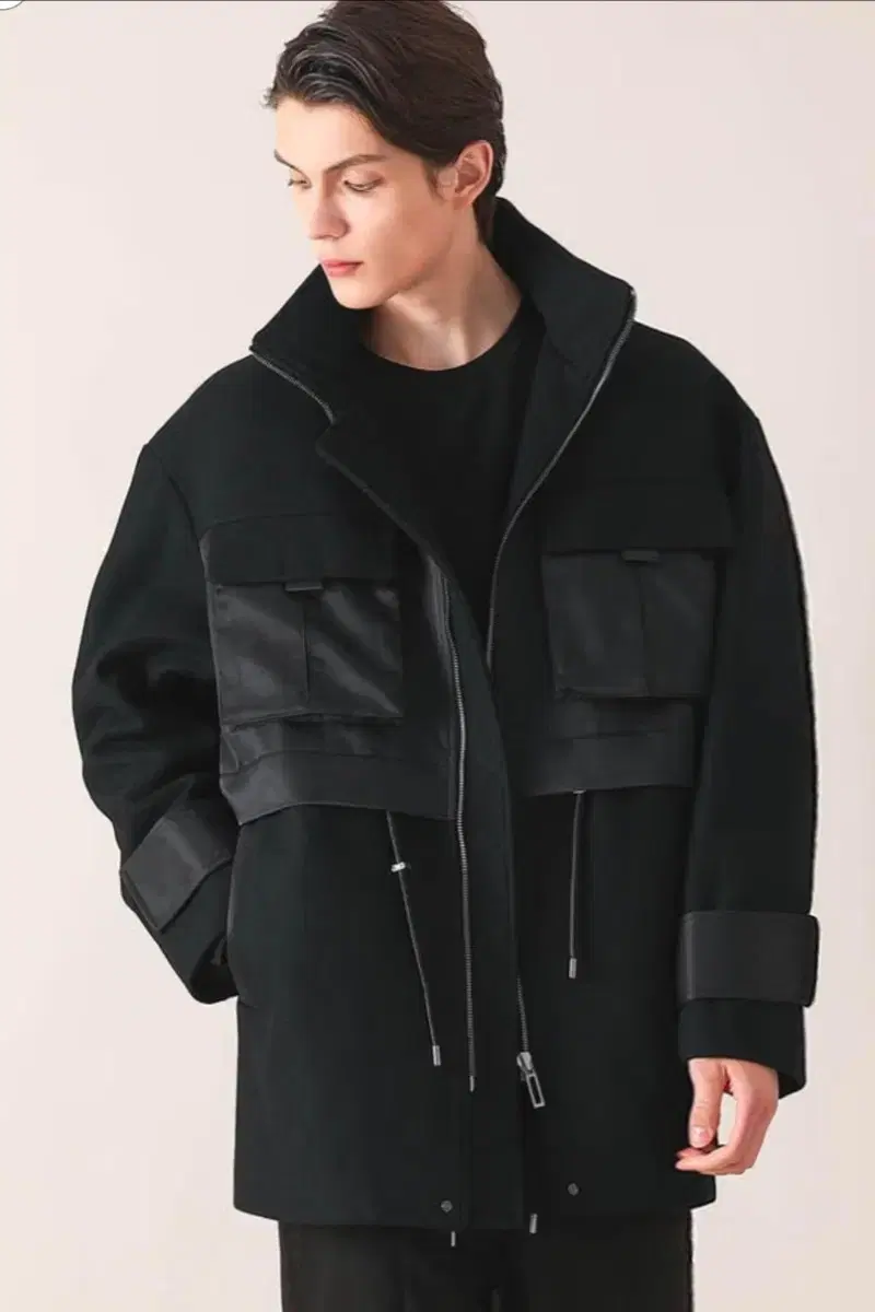 [Reverse Clash] Flap Zip Up Coat Jumper