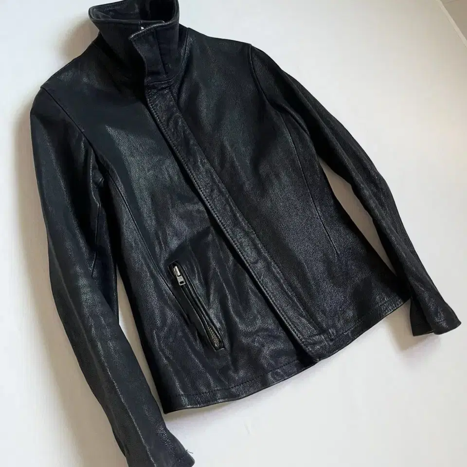 LENTRIAN Calf Leather Riders Jacket