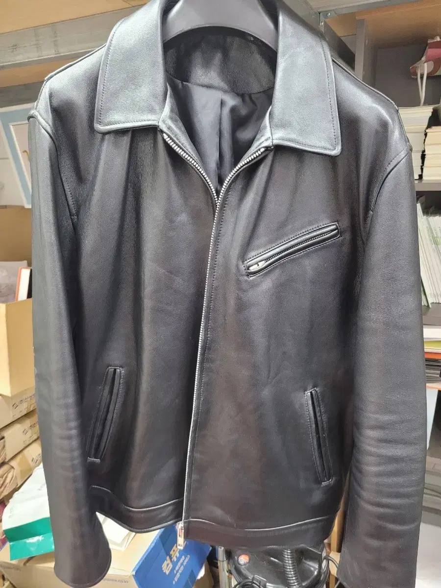 Aging CCC Single Leather Jacket Size XXL