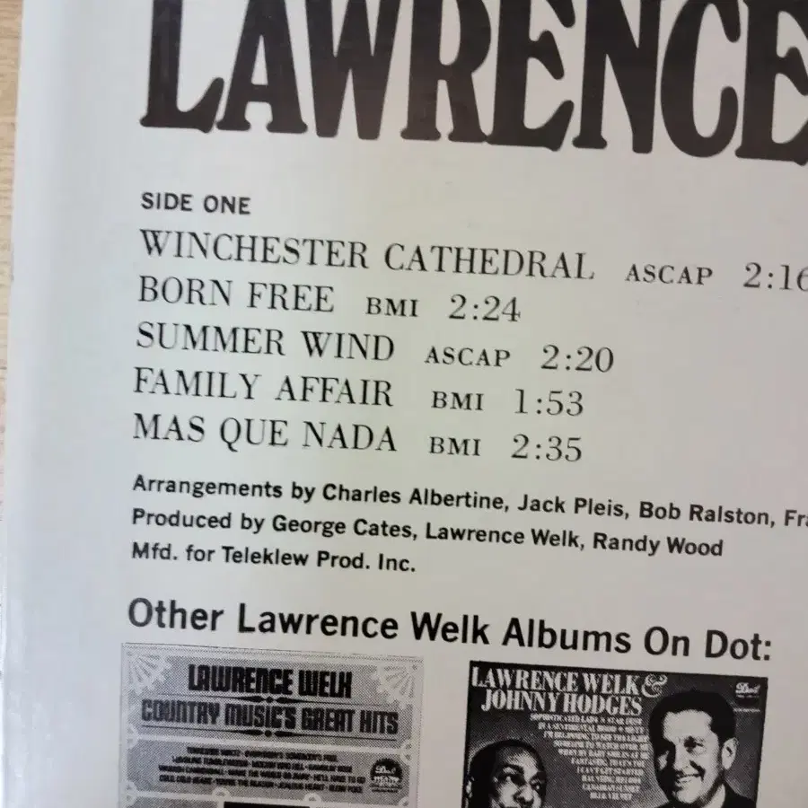 LAWRENCE WELK 음반 (LP 턴테이블 오디오 앰프