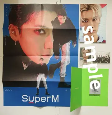 superm 텐 ID 카드 엽서 nct 태연 wayv 텐