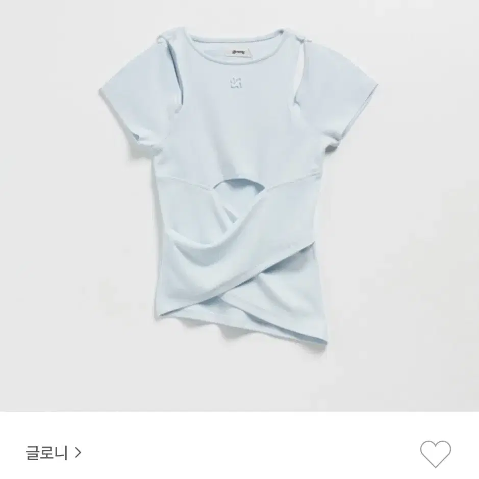 글로니 Glowny CANYON CROSS TEE(BABY BLUE)