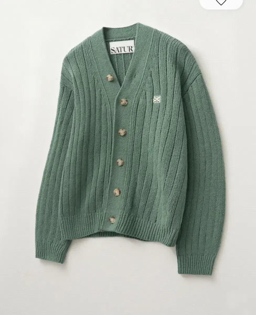 (New) Setter Boucle Men's Cardigan Sage Green