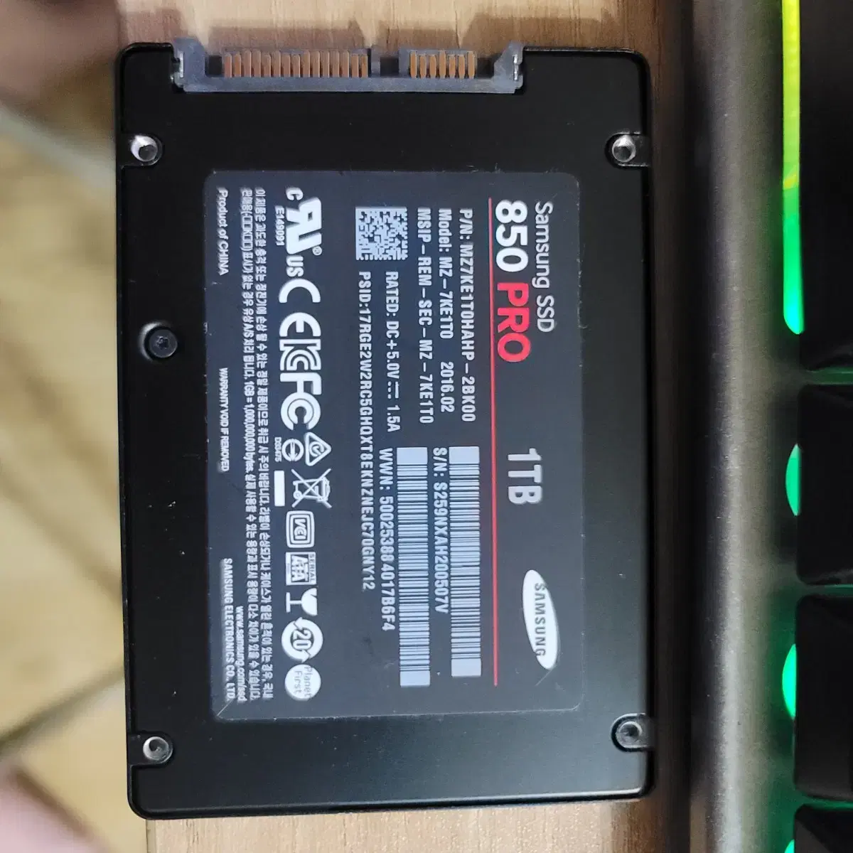 삼성 SSD 850PRO 1TB