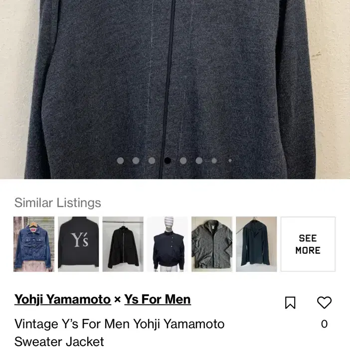 Yohji yamamoto (요지야마모토) 가디건