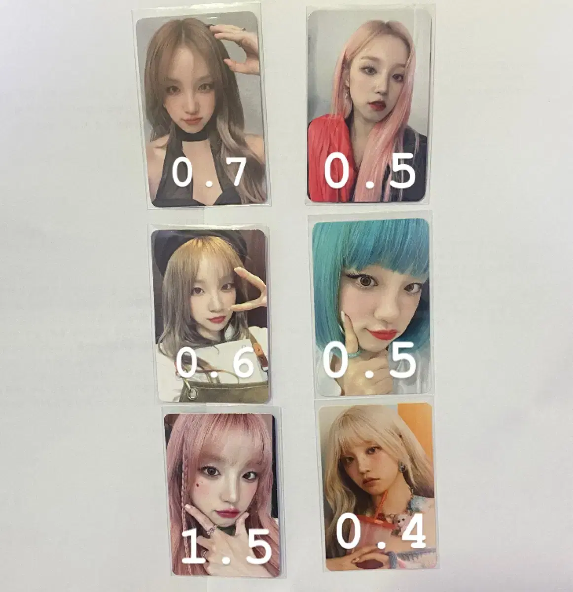 Gidles yuqi unreleased photocard Sells photo kards