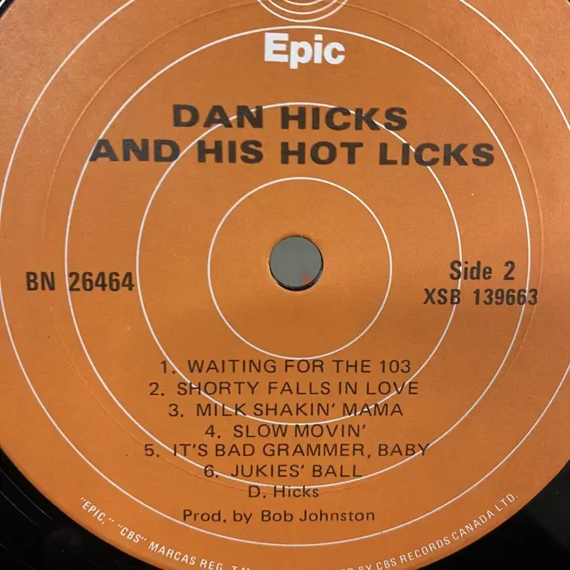 DAN HICKS LP / AA2508