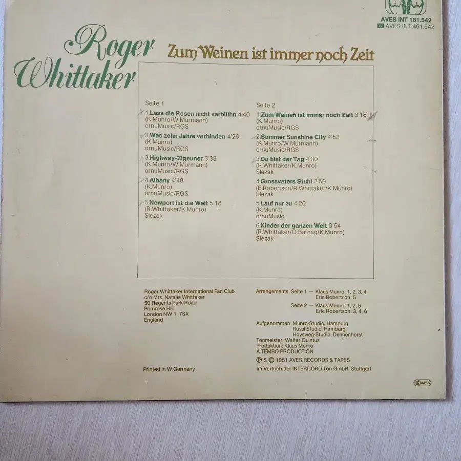 LP-로저휘테커 Roger Whittaker