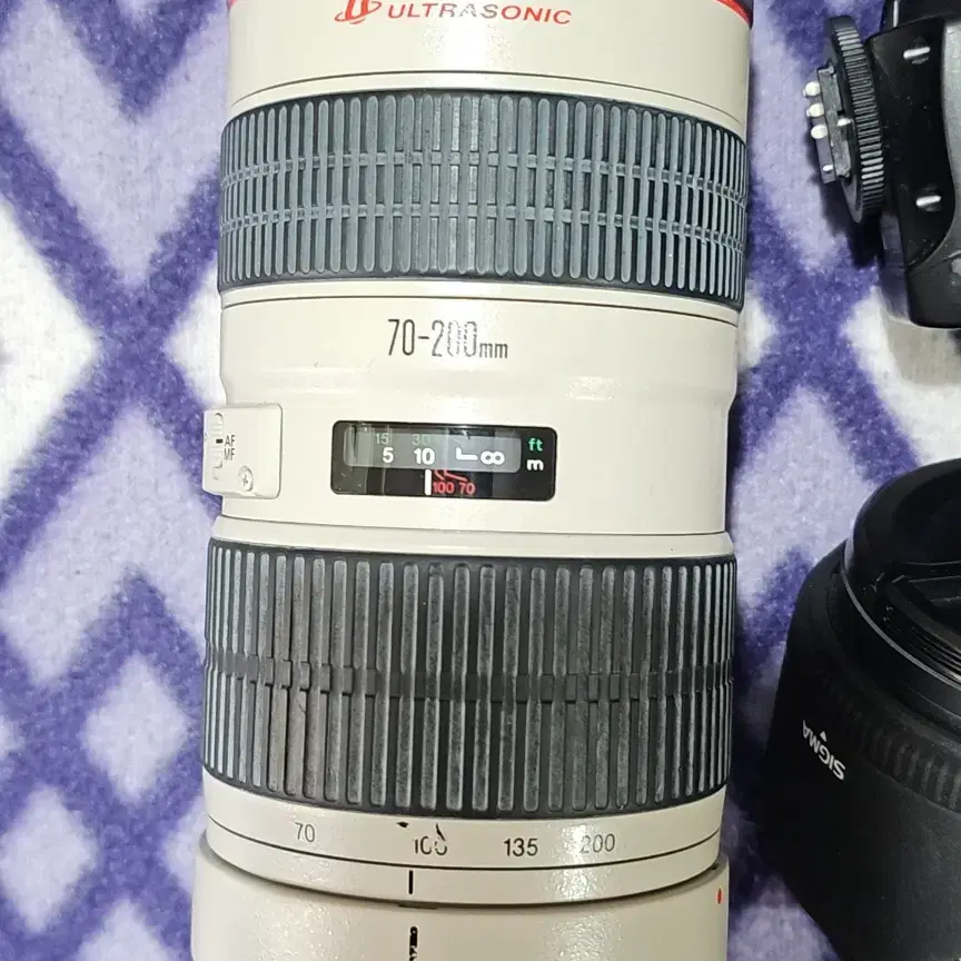 캐논 5D DSLR -캐논 70-200mm 빽통렌즈 - 시그마렌즈일괄