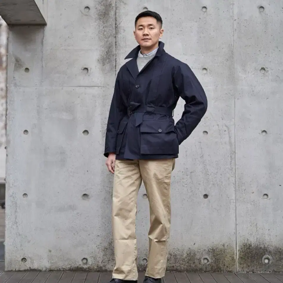 soundman Marks Coat Navy 42(105-110)