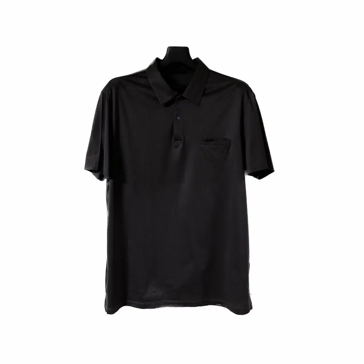 Prada polo T shirt short sleeve charcoal