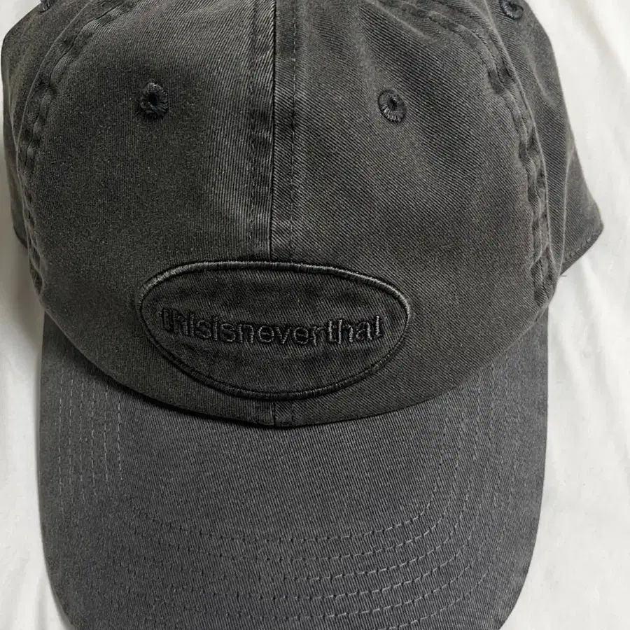 디네댓 Overdyed E/T-Logo Cap 차콜