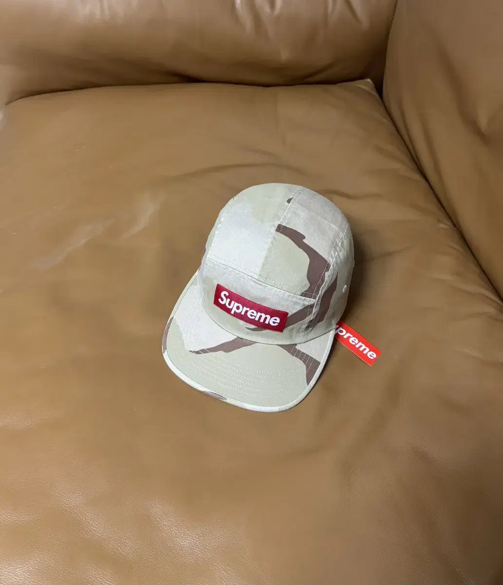 Supreme 슈프림 카모 캠프캡 모자 Washed Desert Camo