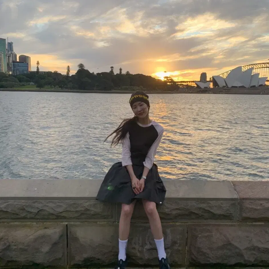 메이비베이비 디어리스트 Brisbane 티 #블랙+핑크