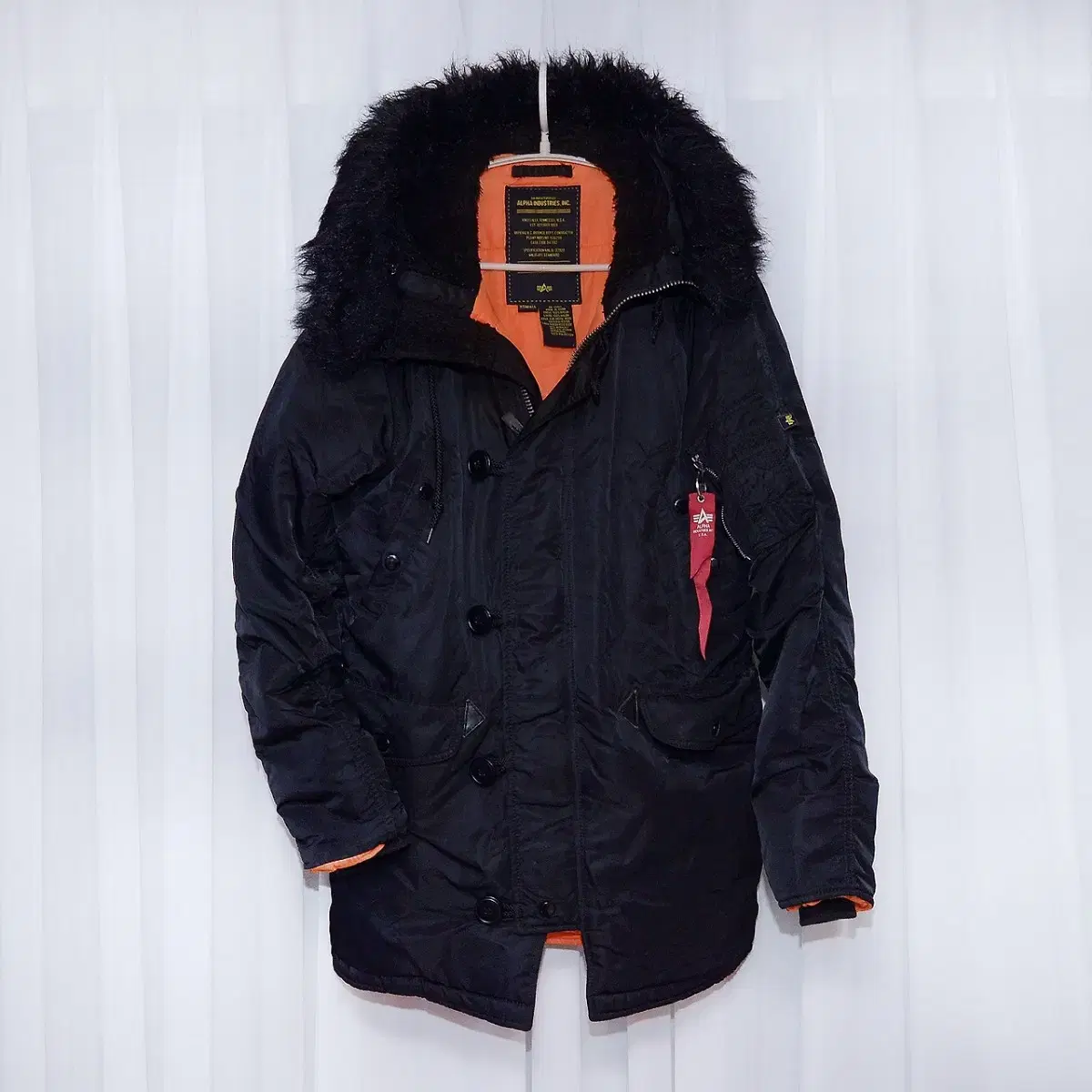 Alpha Industries N3B Black Extreme Cold Weather Parka (95+)