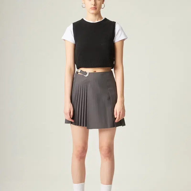 스푸닝 글로니 플리츠 스커트 xs/s BEXLEY BELTED SKIRT