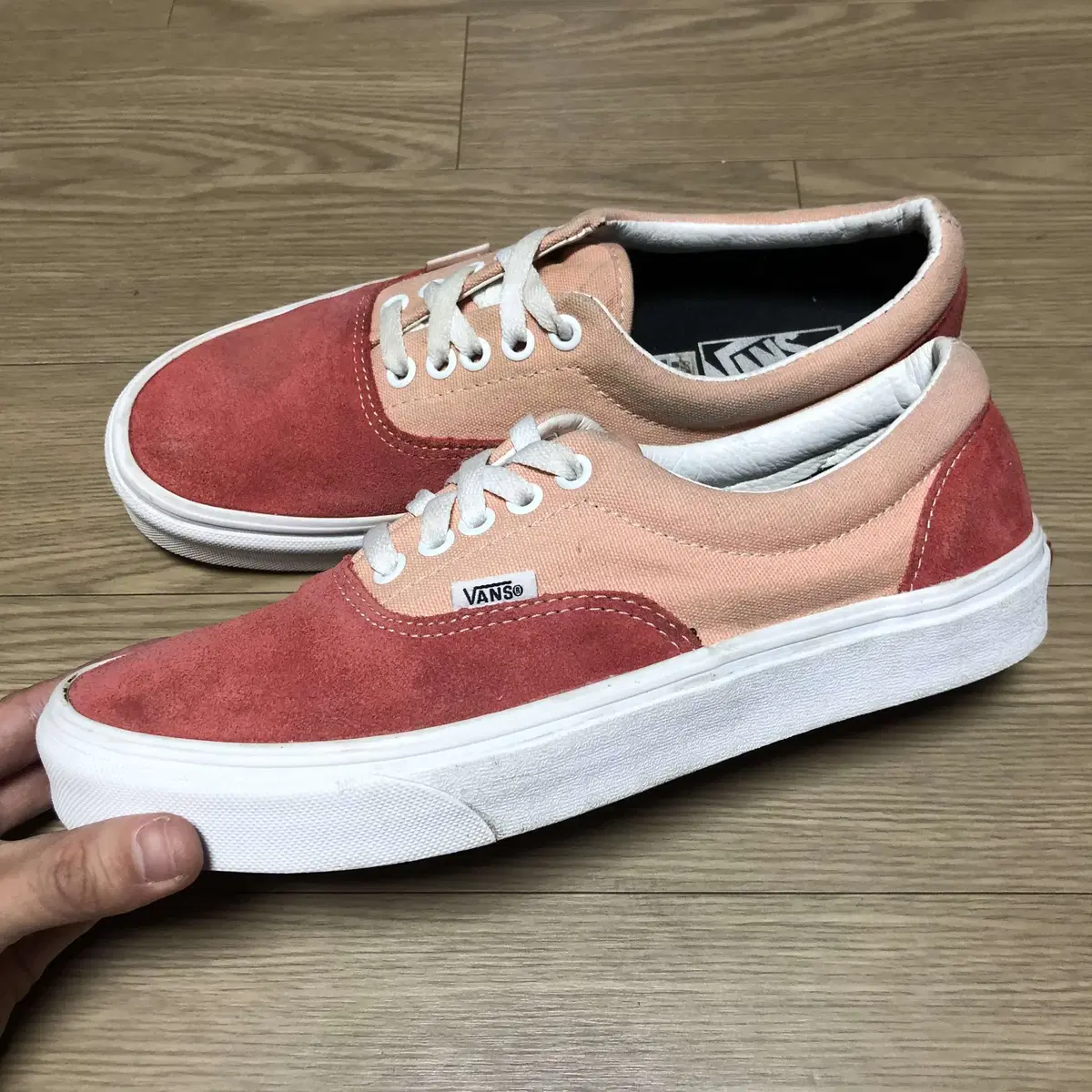 260) 반스 VANS 스웨이드 캔버스 에라 레드 반스 에라 스웨이드