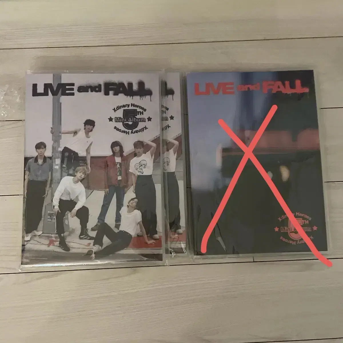 엑디즈 미개봉 앨범 Live and Fall