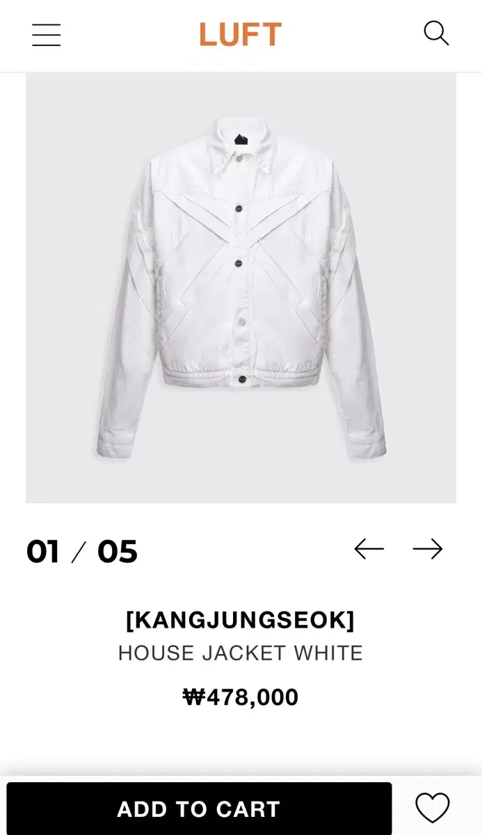 Kang Jeong-seok House Jacket 1 size