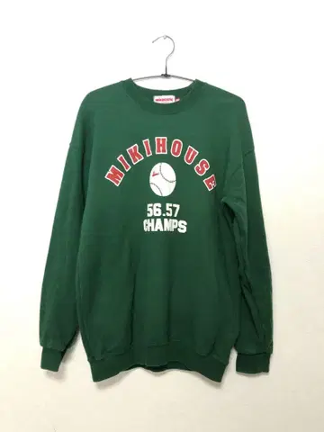 90s mikihouse mens M 트레이닝복 맨투맨 그린