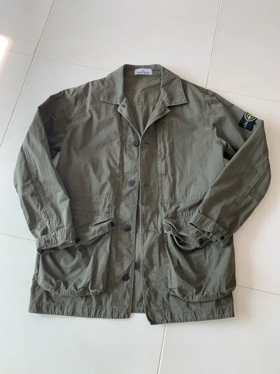 Stone Island Garmentide Olde Effect Field Jacket XL Khaki