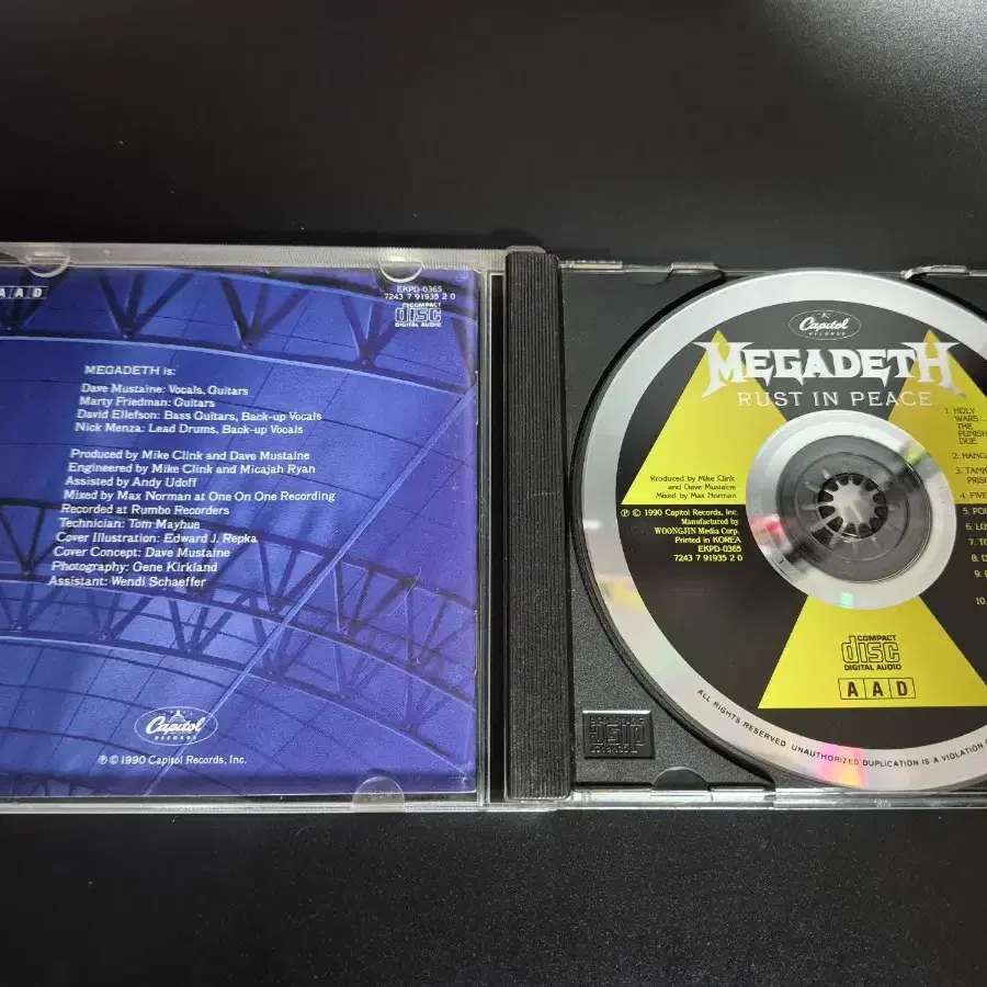 MEGADETH Rust In Peace CD