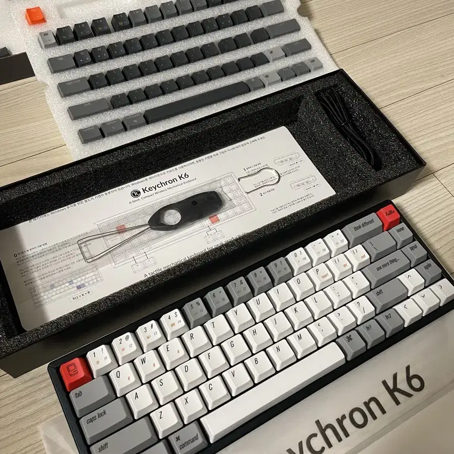 Keychron 키크론 K6 (추가키캡, 팜레스트 포함)