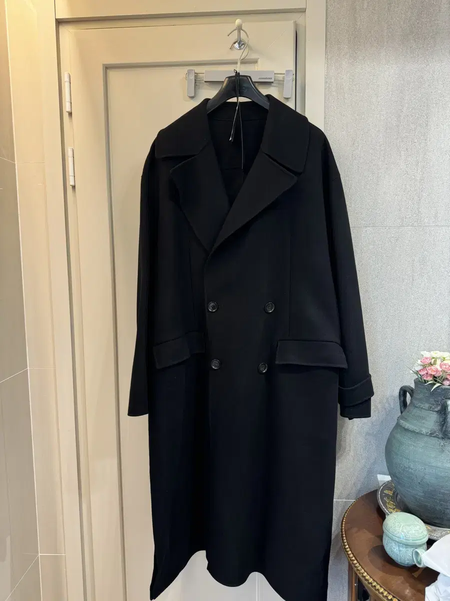 [46]Junji handmade robe coat black for sale