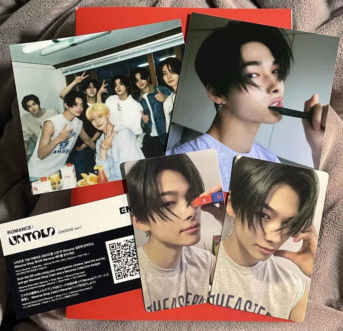 enhypen ni-ki romance untold album engine vahn photocard photo postcard set