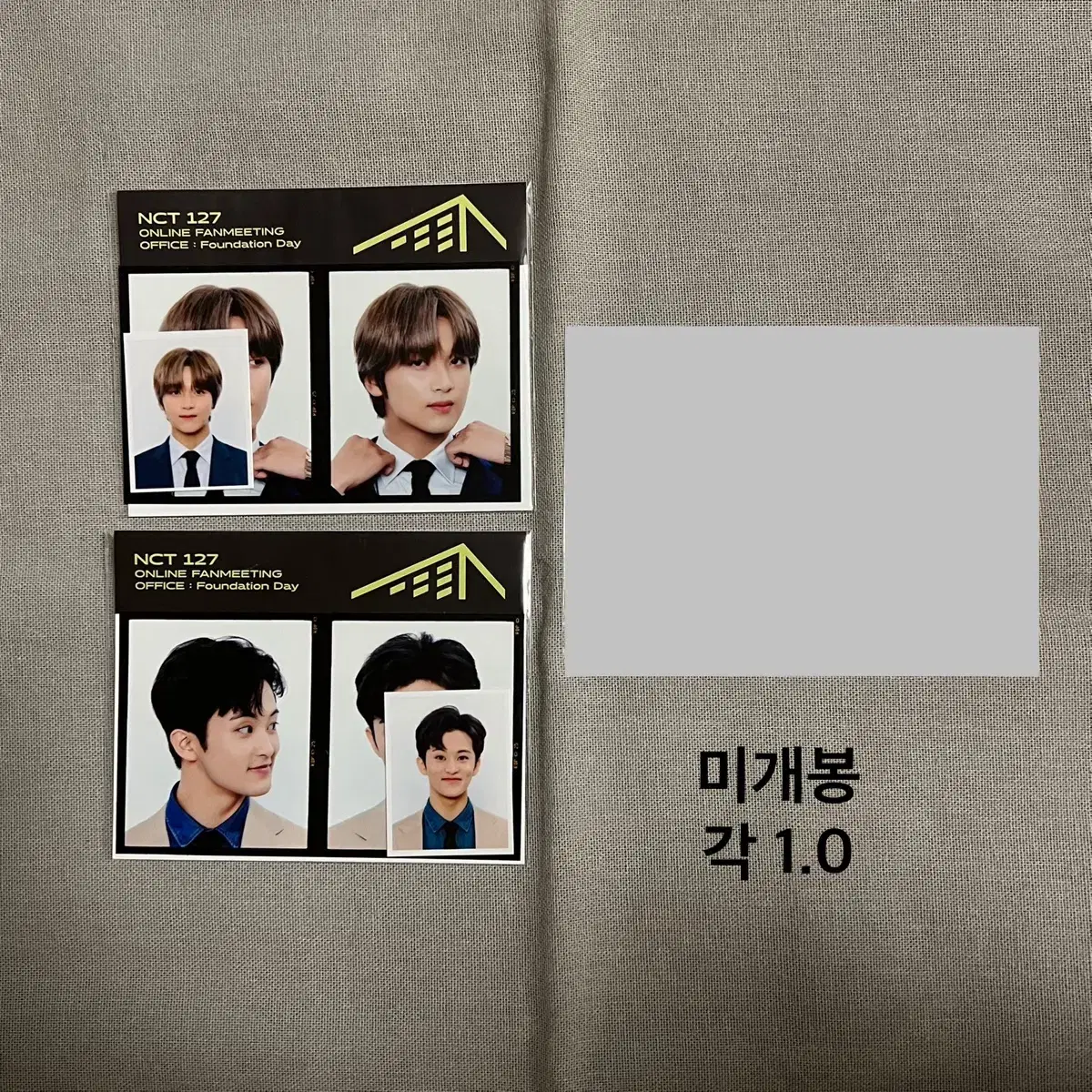 NCT 127 mark haechan jaehyun fanmeeting Film Augmentation Set sealed Merchandise