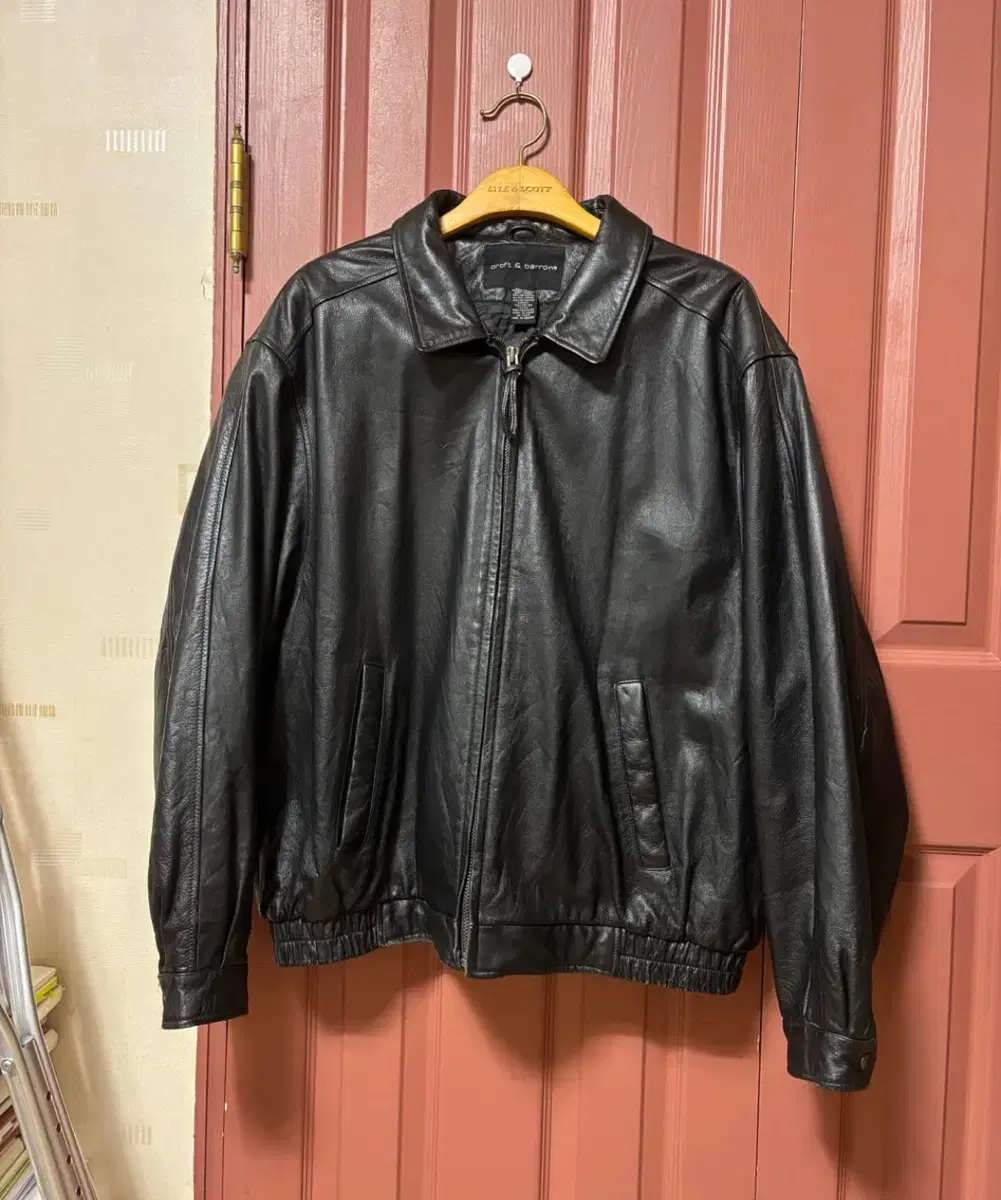 [XL]Vintage Croft & Barrow Leather Jacket 105