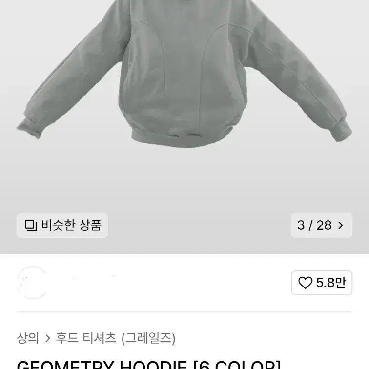 GEOMETRY HOODIE (ASH SAGE)