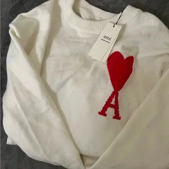 Ami Paris white sweater