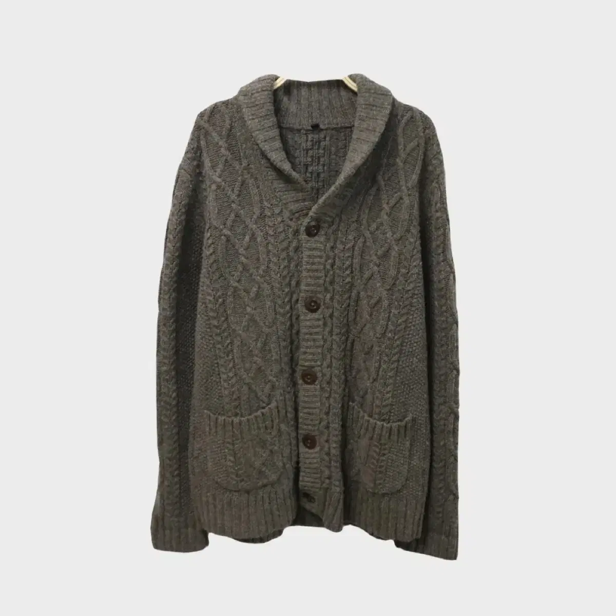 MUJI Cardigan Vintage Plain Wool Cardigan