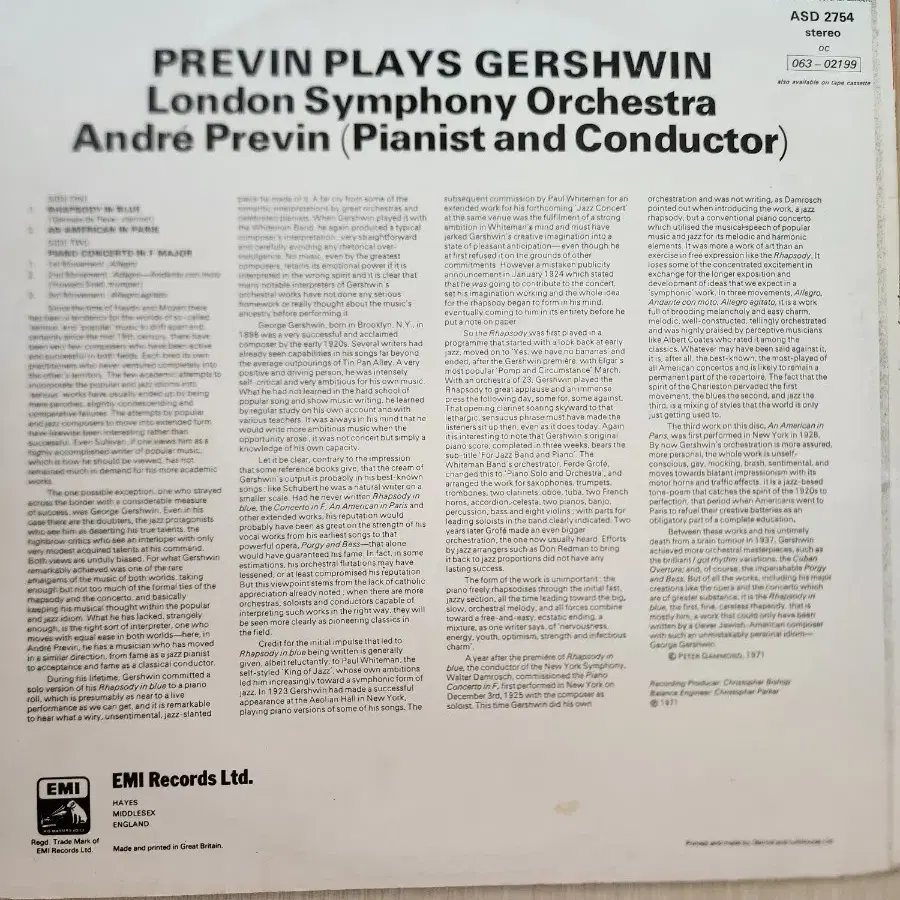 LP- PREVIN 런던심포니오케스트라