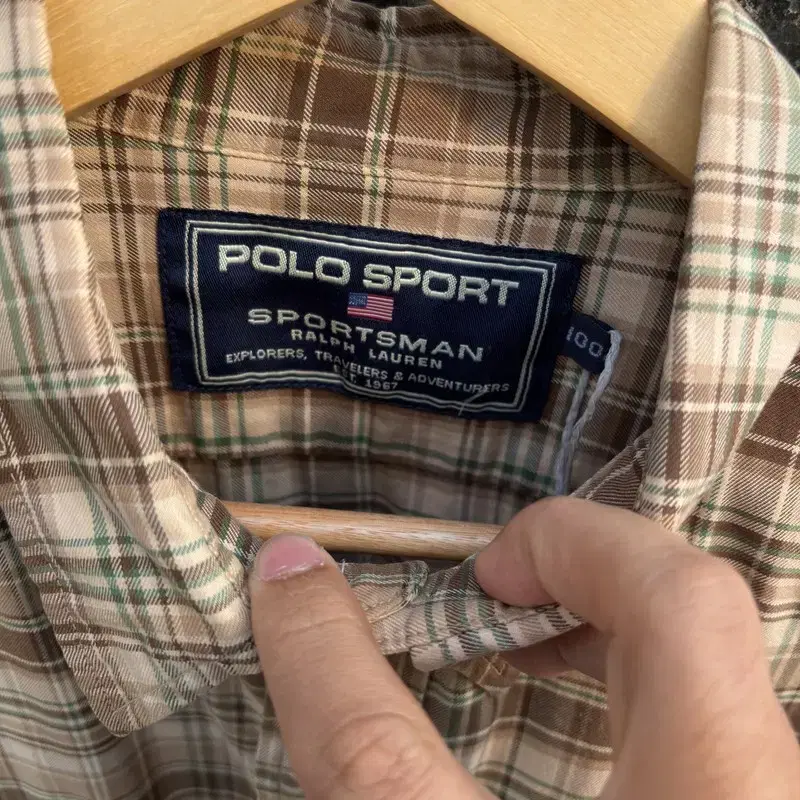 polo sports 폴로스포츠 베이직 빈티지 체크셔츠