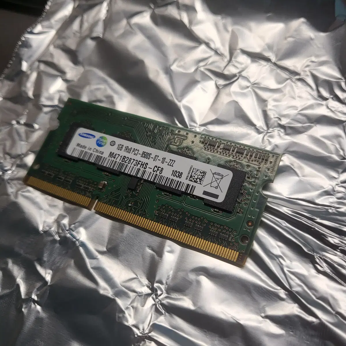 삼성전자 노트북 램 DDR3 1GB 1Rx8 8500S 1개(택포) 6천