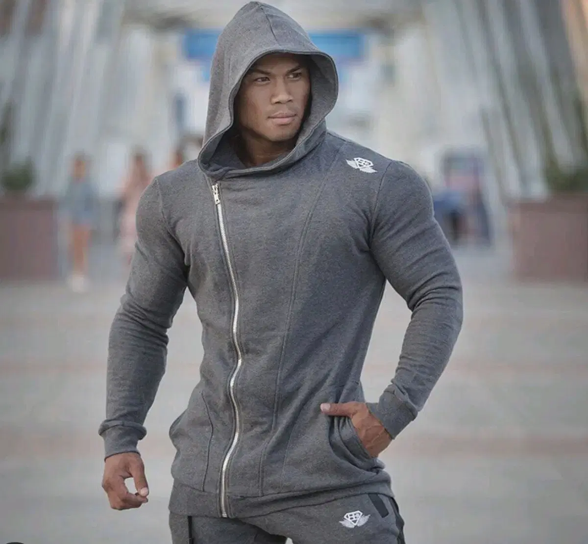 Body Engineers Muscle Fit Zip-Up Hoodie