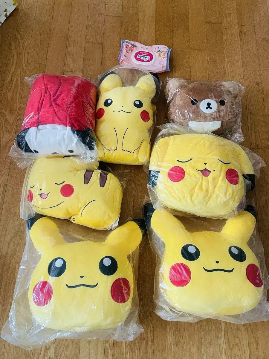 [Japan Pokemon Center Genuine] Pikachu Mochimochi Cushion Collection