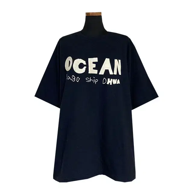 Nomad Ocean Navy Unisex Embroidered Vahn Short Sleeve Tee