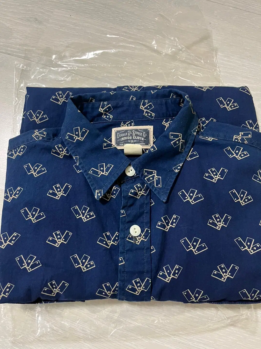 RRL, Double L Indigo Poker kard shirt size M