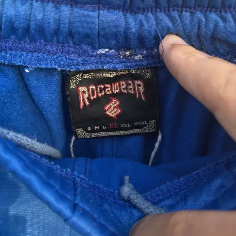 rocawear 로카웨어 블루 올드스쿨 사이드라인 트랙팬츠