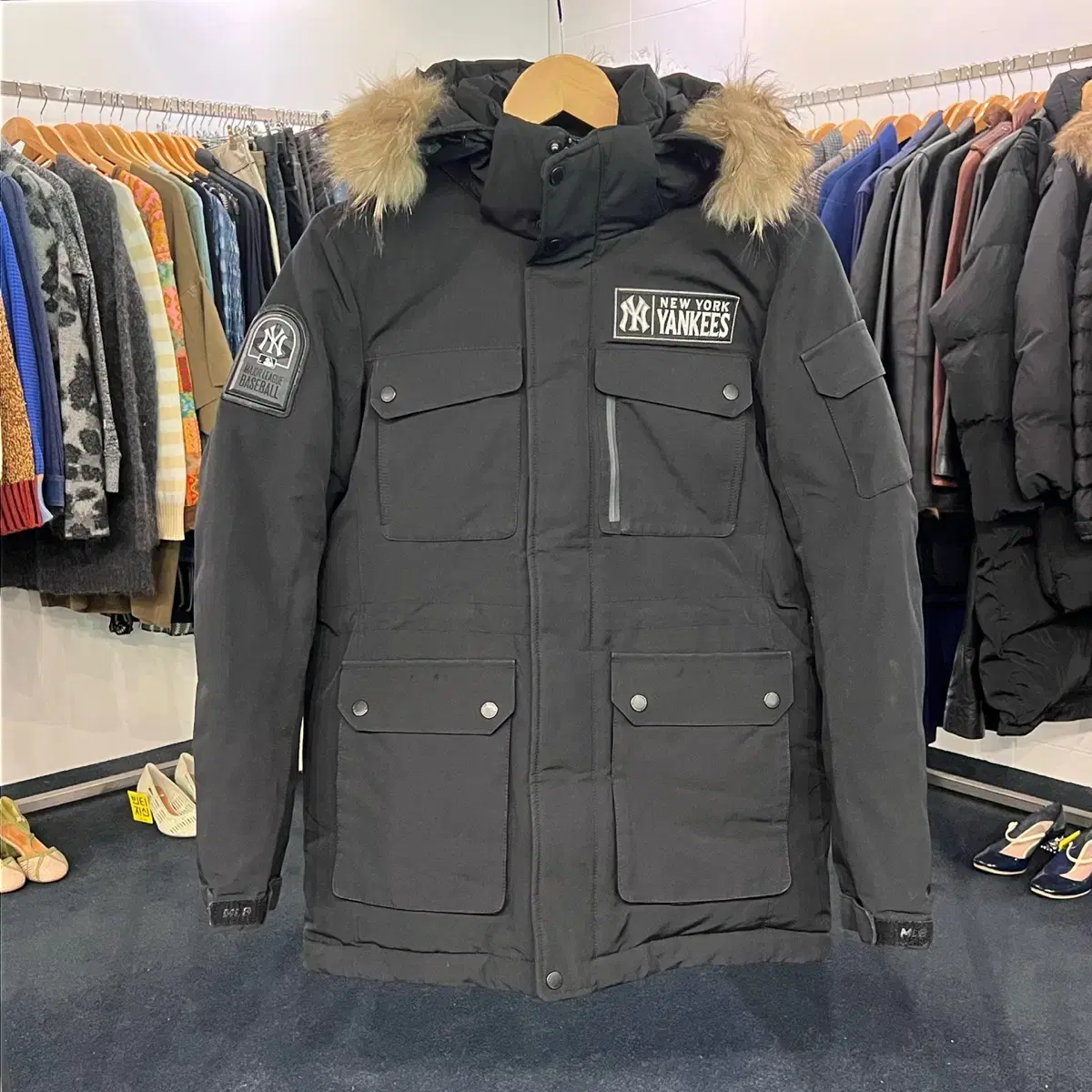 [tacpo] [90] MLB New York Yankees Goose Down Parka Padded