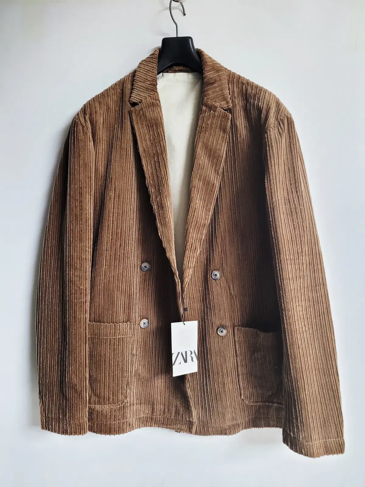 Zara Men's Corduroy Brown Jacket .unused size L Paul1062