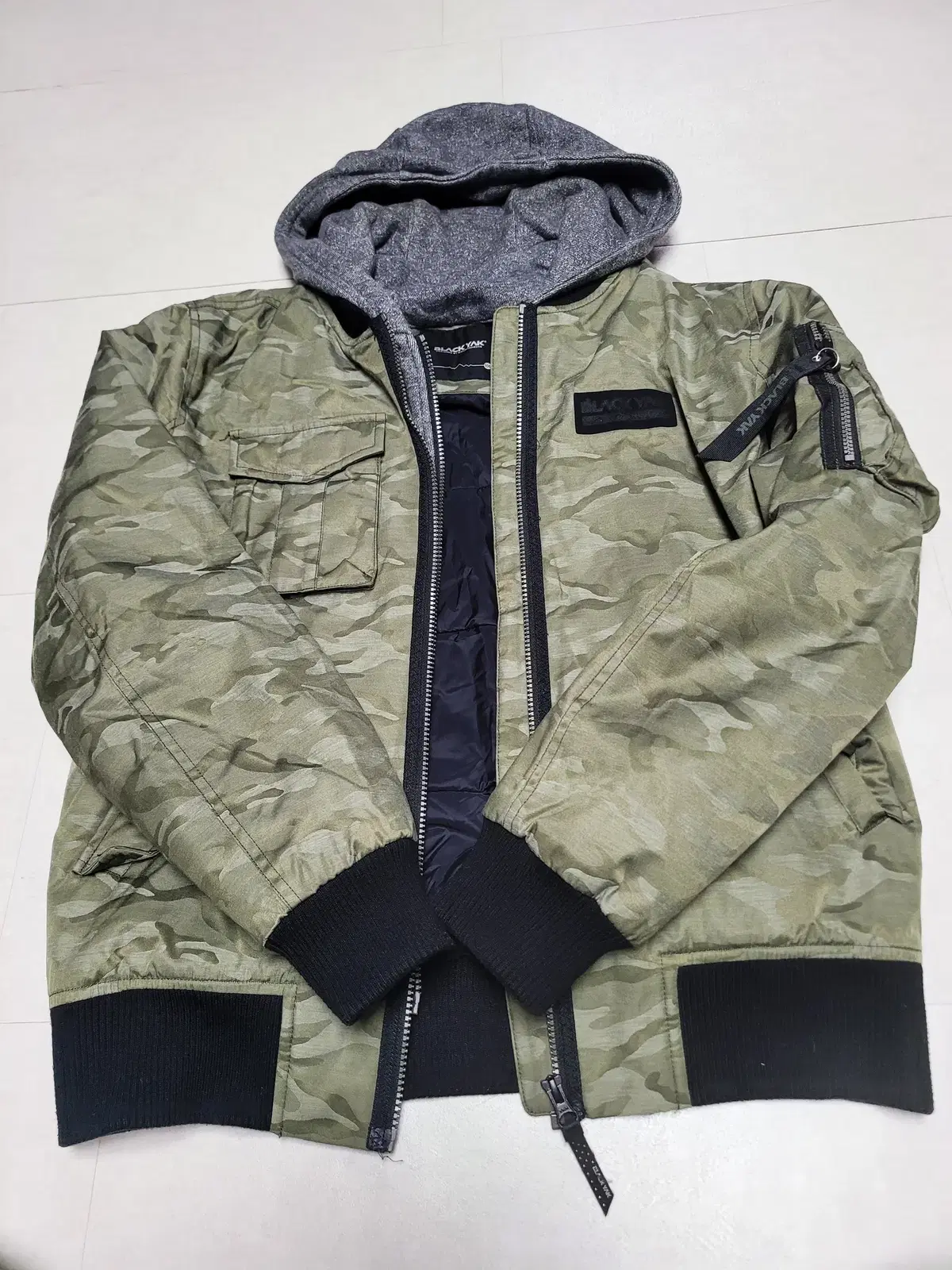 Blackyak Camo Hooded Aviation Jumper L Pol1062