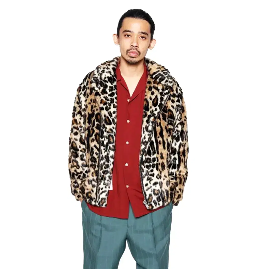 WACKO MARIA LEOPARD FUR JACKET